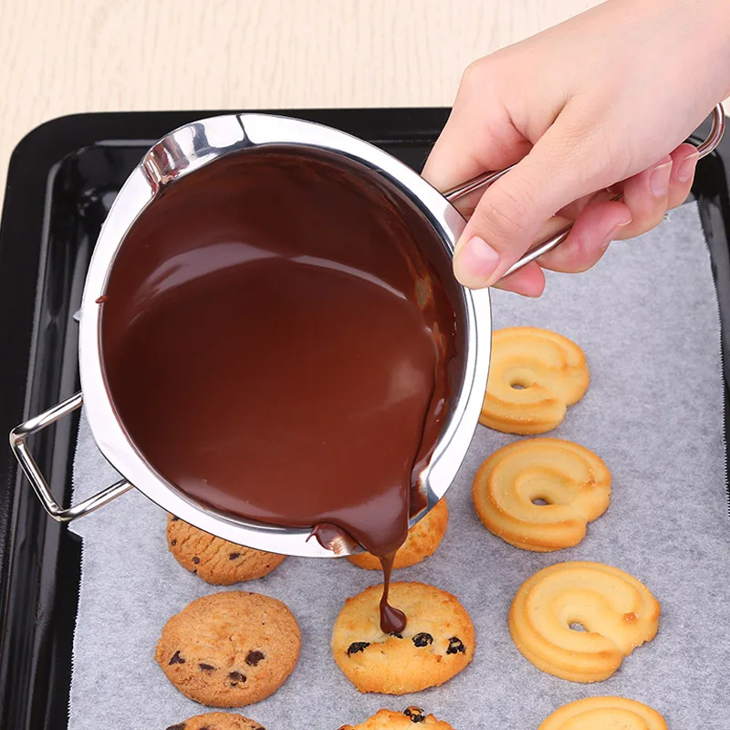 Stainless Steel Chocolate Cheese Melting Pot Pan Bowl DIY Accessories Tool Chocolate Cheese Butter Caramel Accessories Tool xqmg