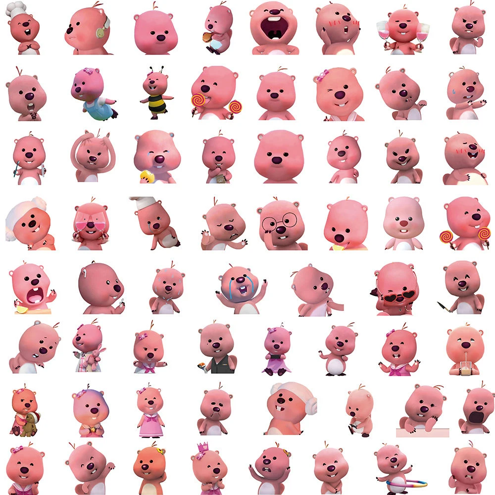 10/30/63Pcs Classic Anime Cartoon Loopy Cute Graffiti Stickers Kawaii Girls Decoration Decals DIY Stationery Diary Toys Sticker