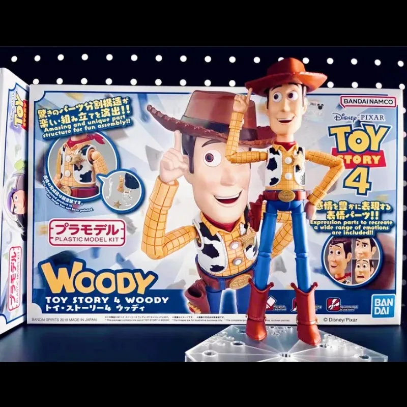 Bandai-figura de acción de Toy Story para niños, Kit de montaje