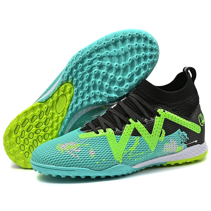 Football Shoes Men Outdoor Sport Training Ultralight Non-Slip Training Match Sport Cleats Grass Futsal Unisex