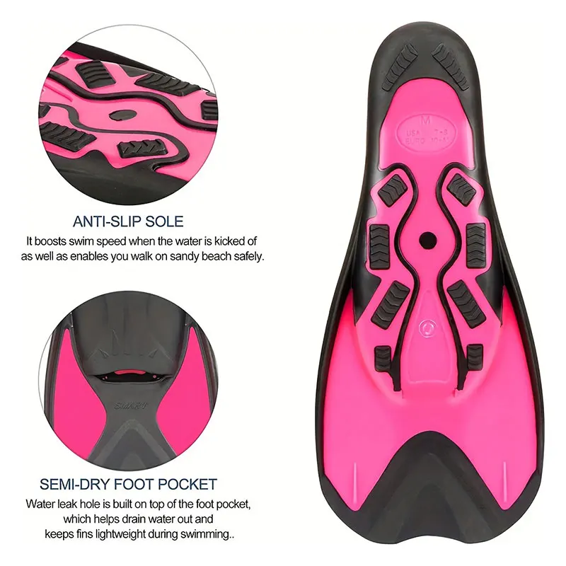 Gugmoy Limited Edition Swimming Training Fins,Comfortable Silicone Swim Fin for Swimming and Diving 2