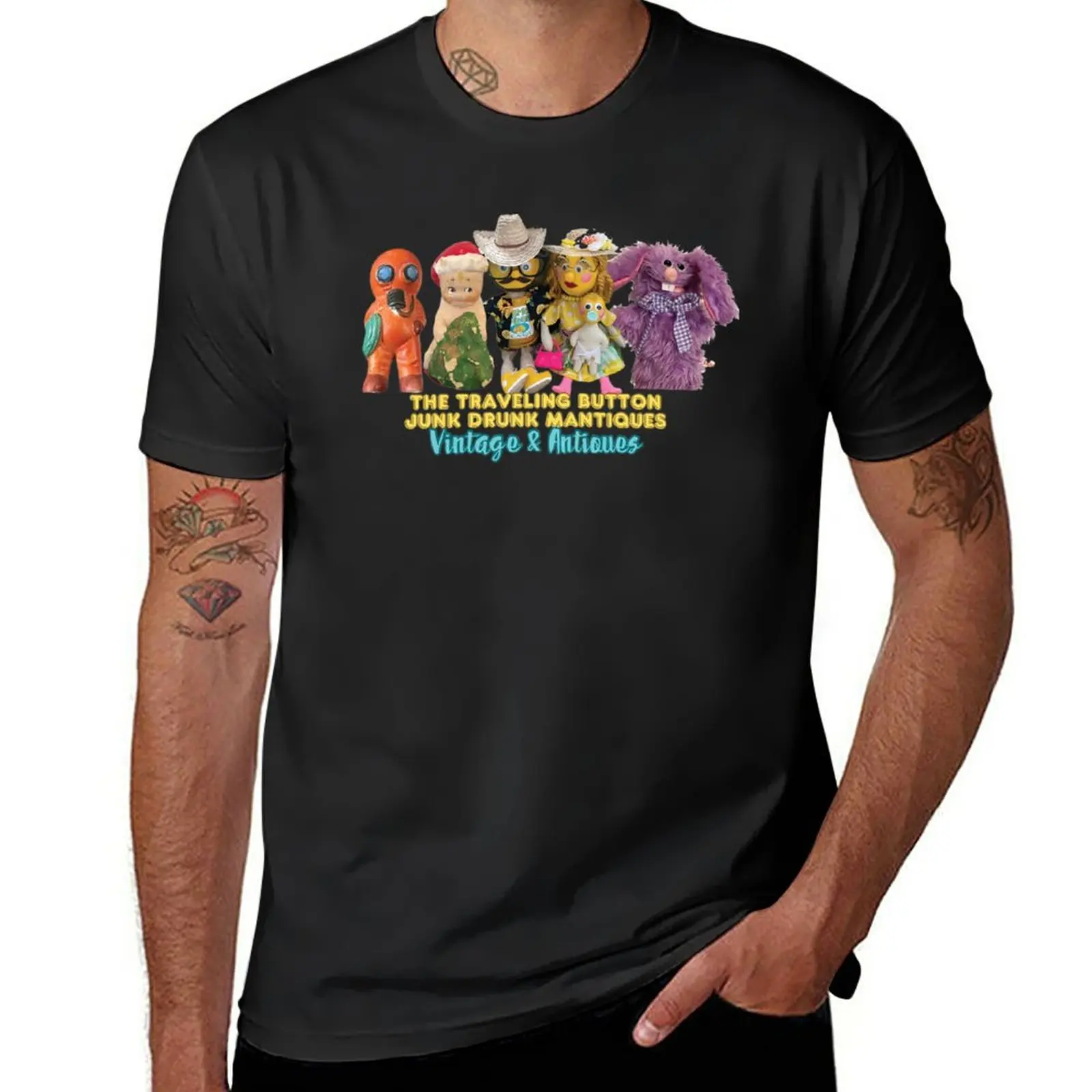 

New THE WHOLE GANG - VINTAGE & ANTIQUES T-Shirt aesthetic clothes Oversized t-shirt mens t shirts