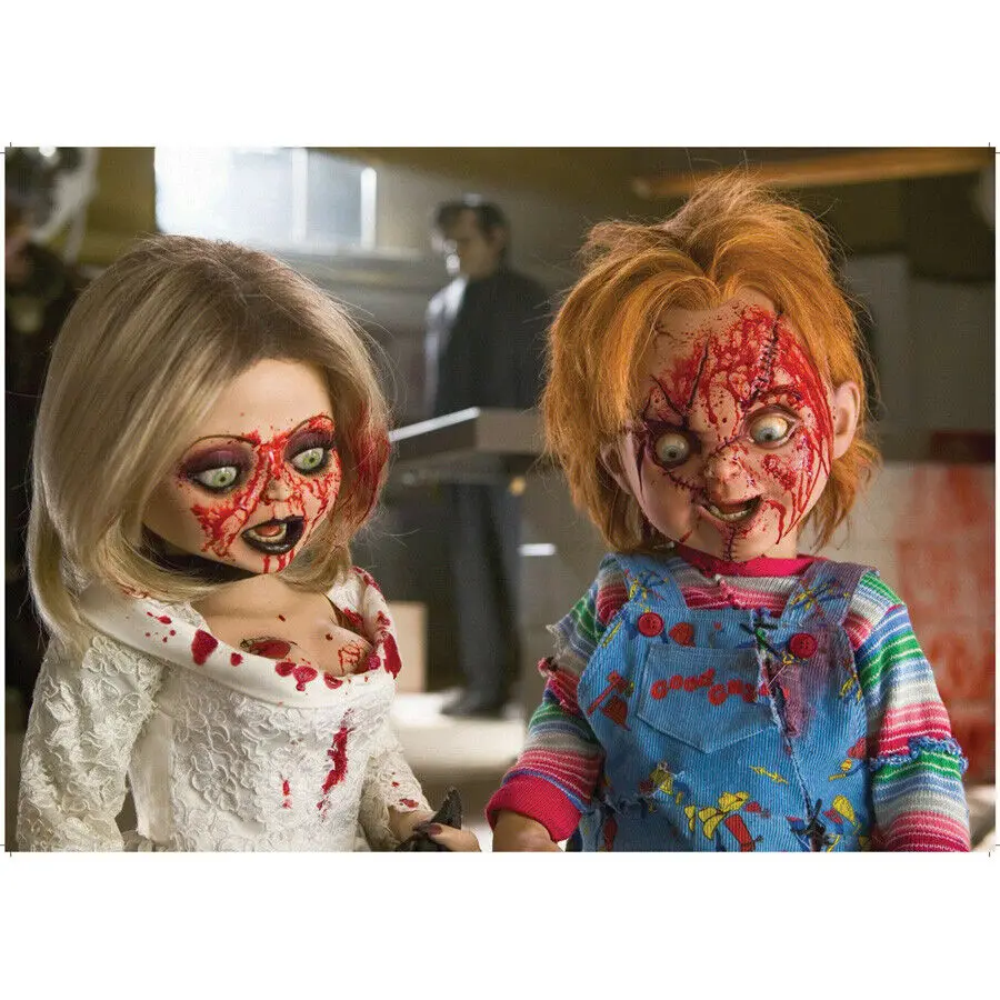 Bride Of Chucky Dolls Movie Print Art Canvas Poster Per Soggiorno Decor Home Wall Picture