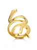 88071-0eaa8e.png Bagues serpent en acier inoxydable plaqué or 316L pour femmes et hommes, anneau ouvert et réglable, bijoux esthétiques gothiques Vintage