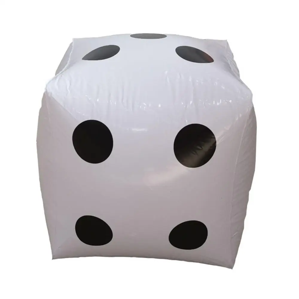 Inflatable Dice Blow-Up Big Dice Toy Stage Prop Group Game Casino Poker Party Decorations Pool Child Water Sports Beach Toy