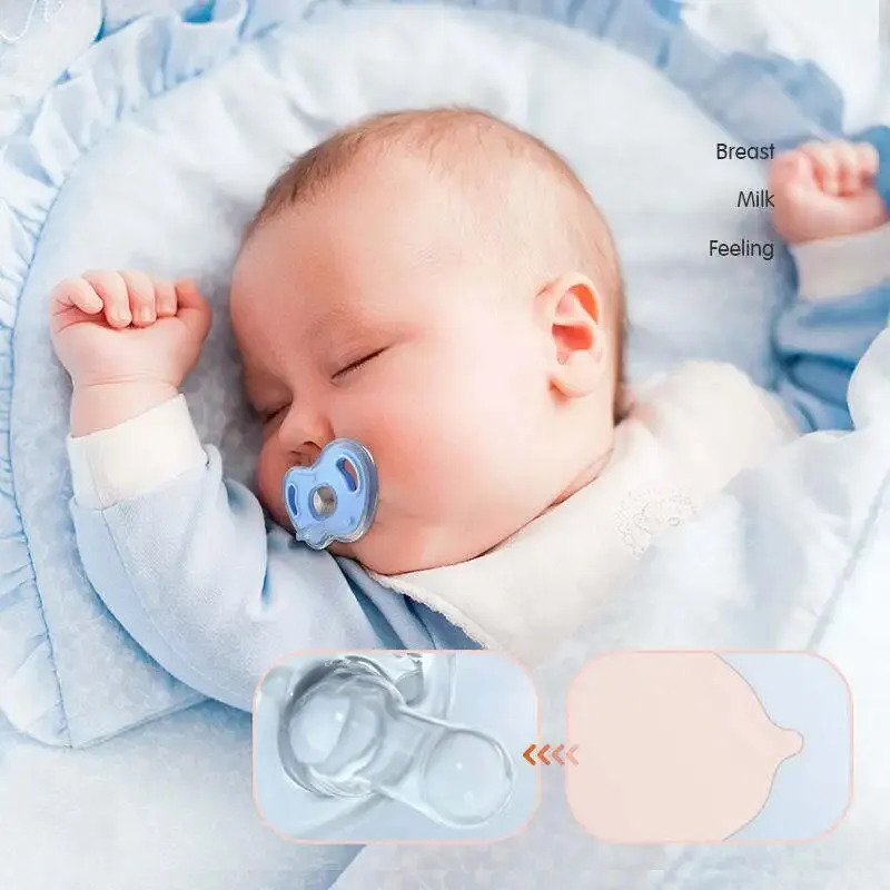Baby Pacifier For Soothing Nighttime Sleep Breathable Design Apple Shape Baby Silicone Accessories 1 Pcs silicone pacifier