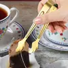 Coffee Sugar Clip Stainless Steel Anti-skid Tong Ice Palm Shape Food Cake Clamp Kitchen Gadgets Bar Buffet Golden Tools Tweezer 2