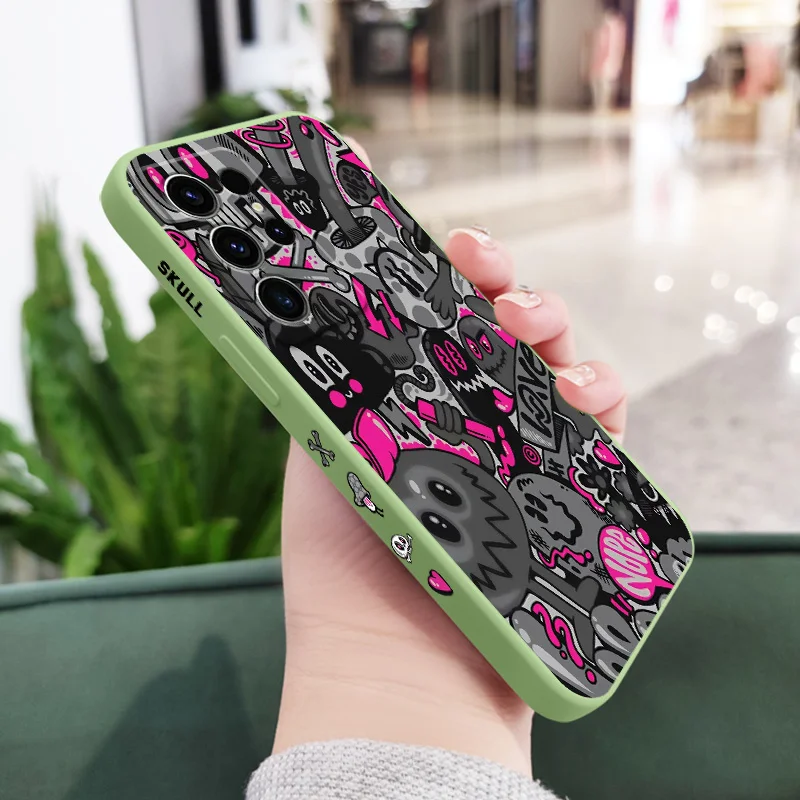 Rose Skull Design Phone Case Cover