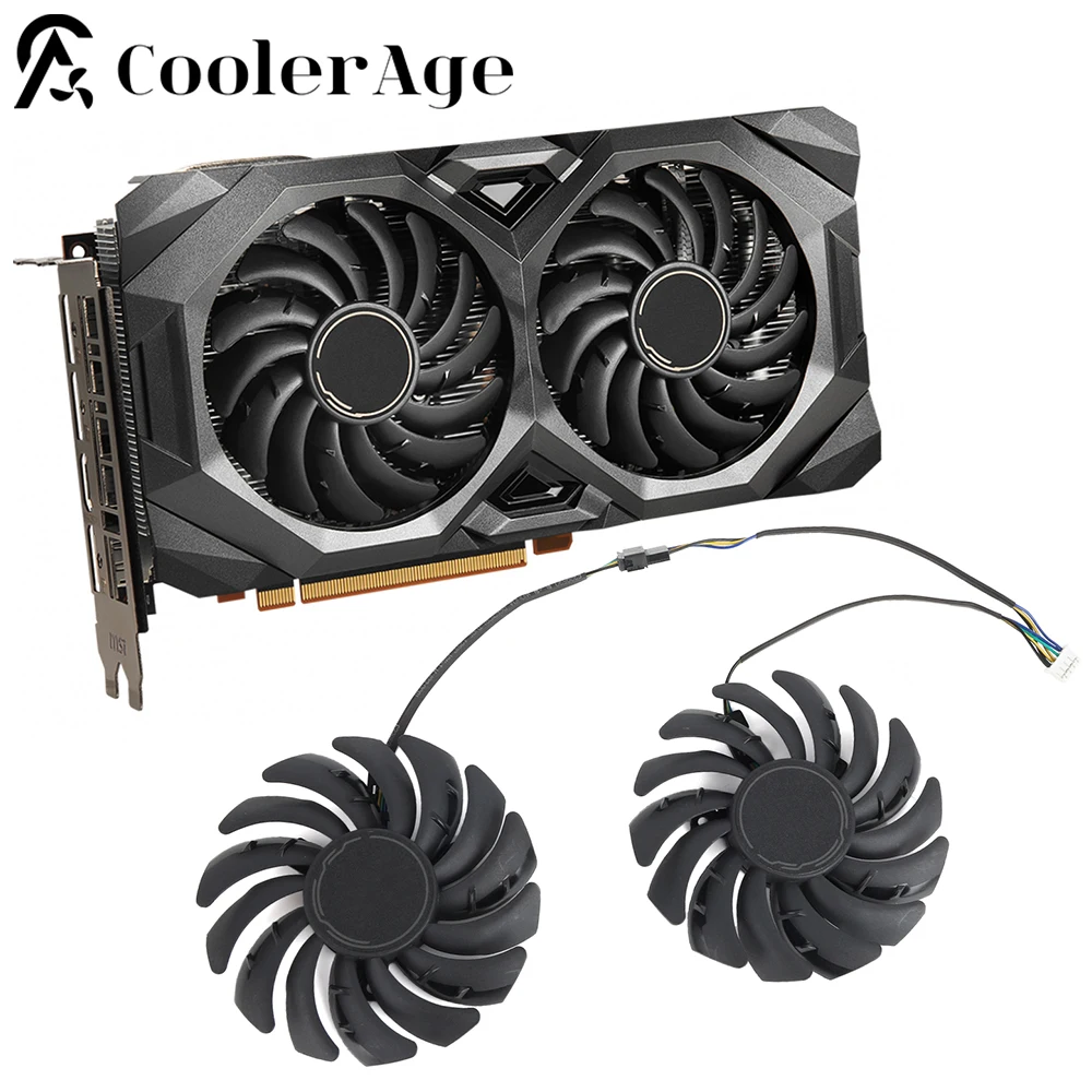 Dispositivo Di Raffreddamento Della Ventola Della Scheda Video Per Msi Radeon Rx 5600 Xt 5700 5700 Xt Mech 87Mm Muslimyrx5600Xt Rx5700 Rx5700Xt Gpu Fa