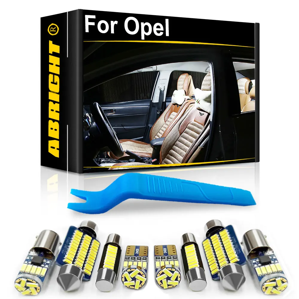 Car LED Interior Lights Canbus For Opel Vectra Astra H J K Corsa C D E Agila Meriva Insignia A B Crossland Grandland Mokka X