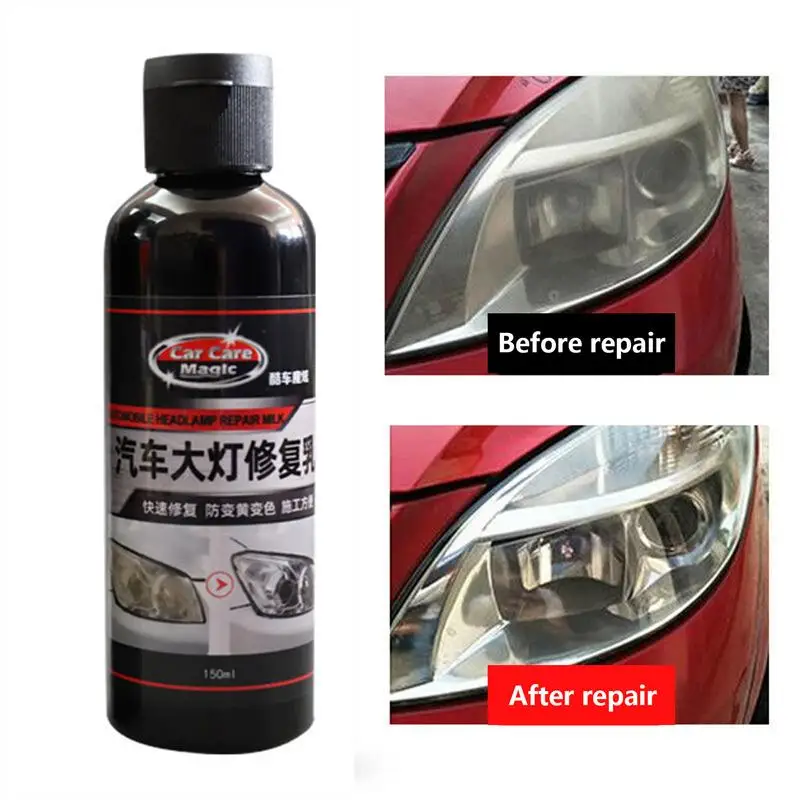 Innovative Headlight Repair Polish 150ml Headlight Restore And Protect Liquid Protective Headlight Restorer For Oxidation