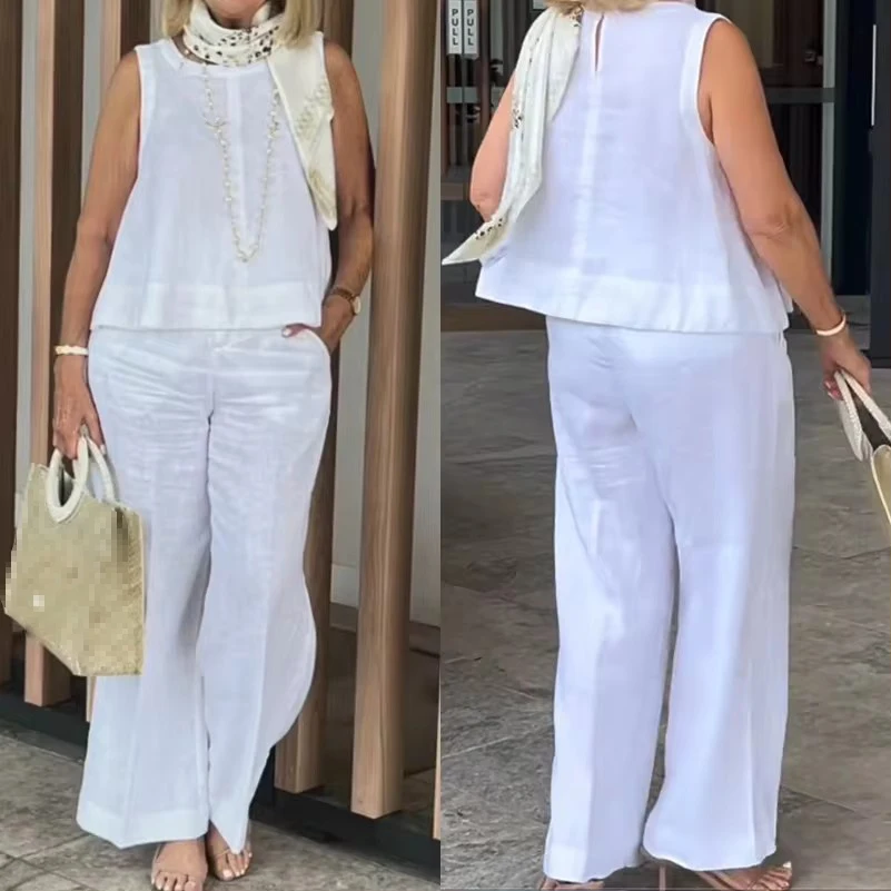 Leticia™ Loose Two-Piece Set | Relaxed-Fit Top and Flowy Pants