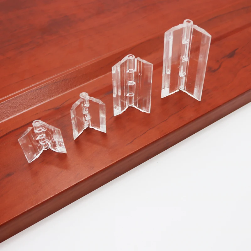 Furniture Hinge 10Pcs 25X33 30X33 38X45 65x42 Plastic Folding Hinges Transparent Plexiglass Hinge Durable Clear Acrylic