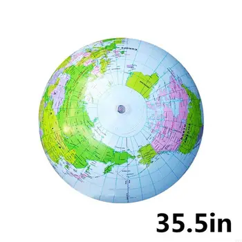 4XFE 35’’ Air World Map Toy Large Size Props Classroom Natural Science Toy 1