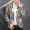 Spring and Autumn Clothing New Fashion Handsome All The Fashion Men's Business Small Suit Korean Version Slim All The Matching 3