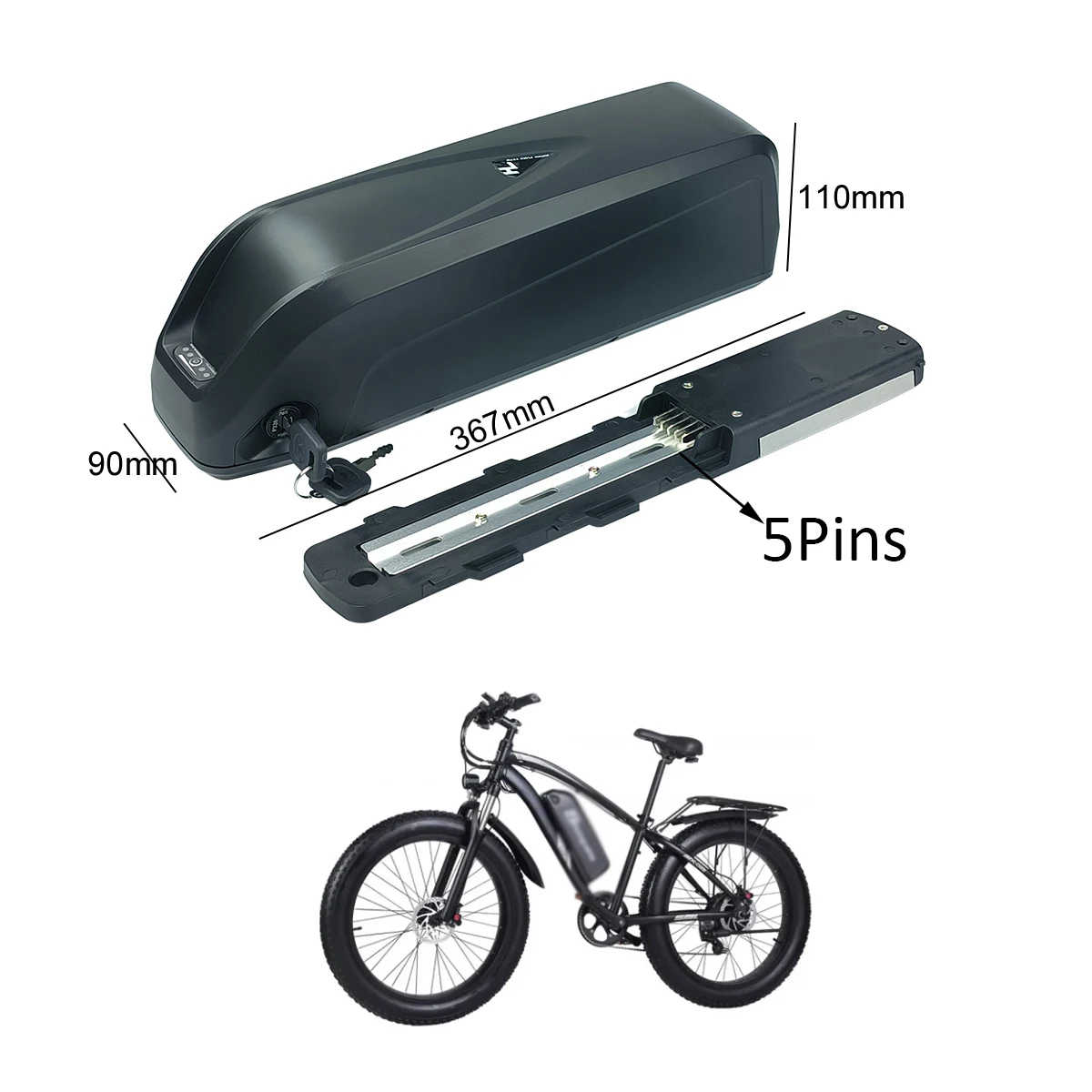48V 13Ah 16Ah 17.5Ah Down Tube Battery for Shengmilo mx02s AddMotoR M-60 L7 M-66 M-70 M-360 Akku Replacement