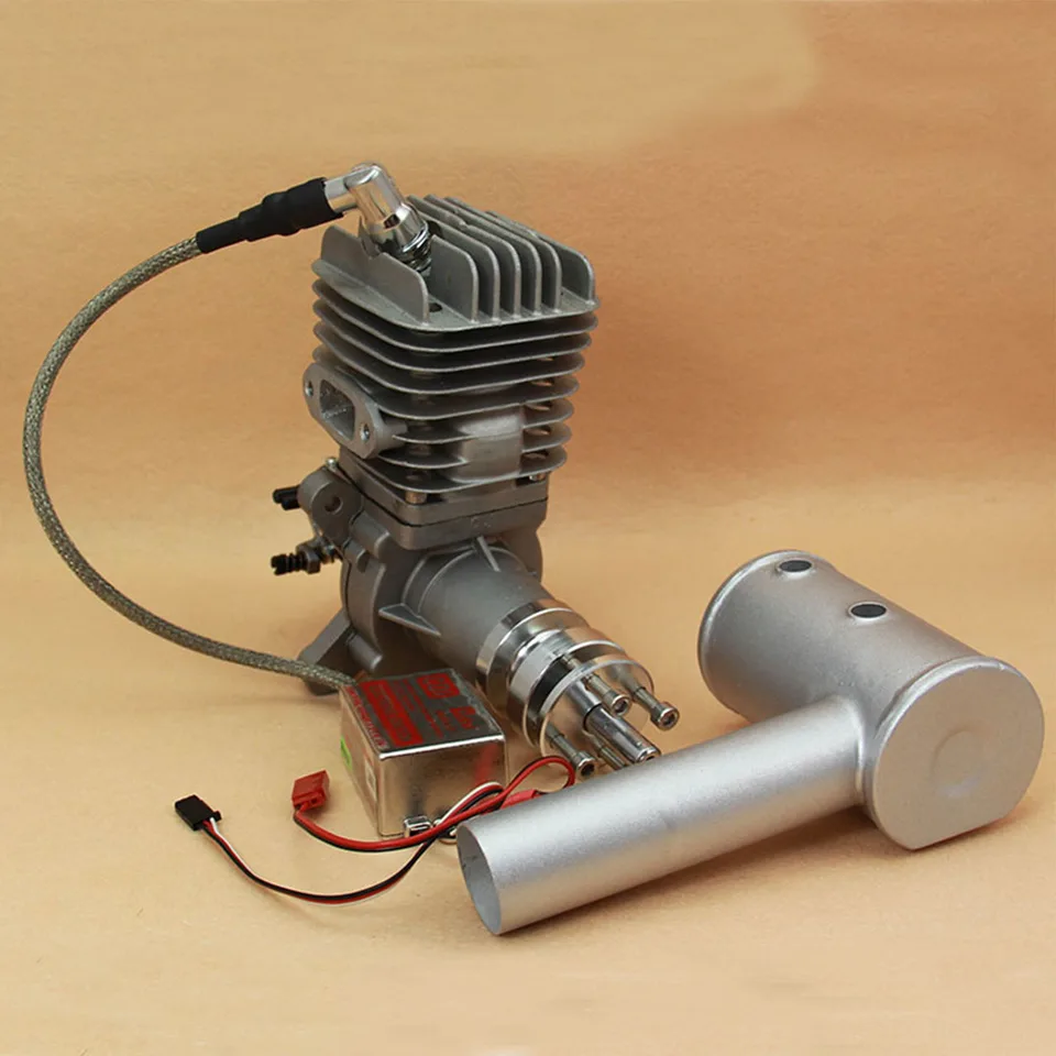 Qj 50ccガソリン/ガソリンエンジン50ccbm rcモデル飛行機rc飛行機2ストローク単気筒サイド排気天然 - AliExpress