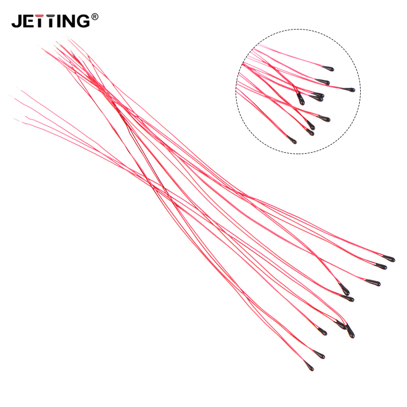 10PCS NTC Thermistor Thermal Resistor MF52B MF52D 10K 100K Probe Strap Wire B3950 B3435 1% 10CM Temperature Control Sensor