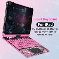 Magic Keyboard Case 360° For iPad Pro 11 12.9 2018-2022 Pro 13 2024 Cover Folio For iPad Air 5th 4th 6th 7th 10.9" 10th 11th Gen