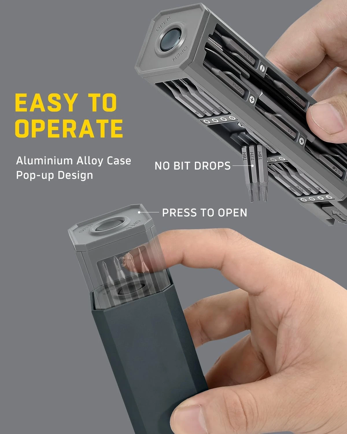 Precision Screwdriver Set, 44 in 1 Mini Screwdrivers, Screwdriver Bit Sets, Multifunction Precision Screwdriver Kit, Repair Tool - 2