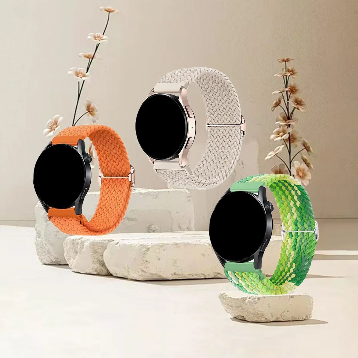 3pcs Multi-Size Braided Loop Watch Bands