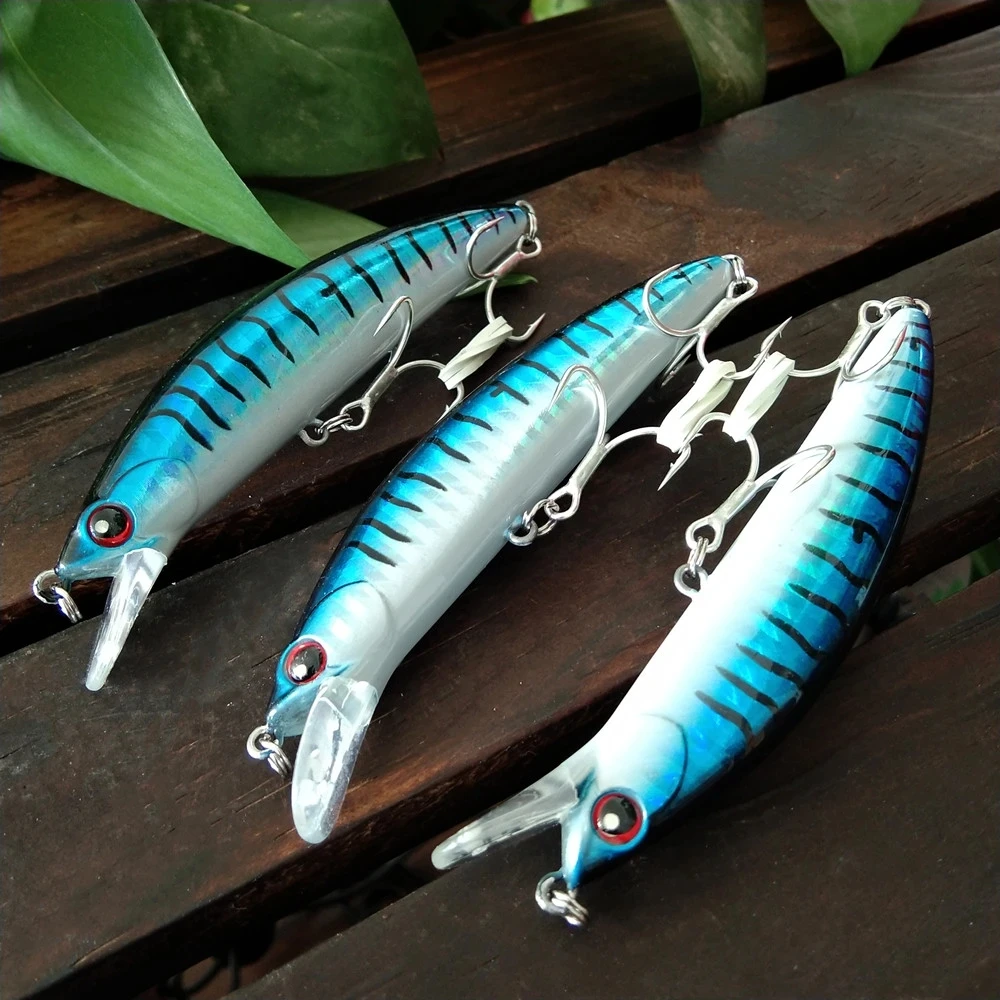 

NOEBY 4pcs Long Casting Sinking Minnow Saltwater Fishing Lures 90mm 29g Trout Pike River Lake Hard Baits Jerkbait Fishing Lure