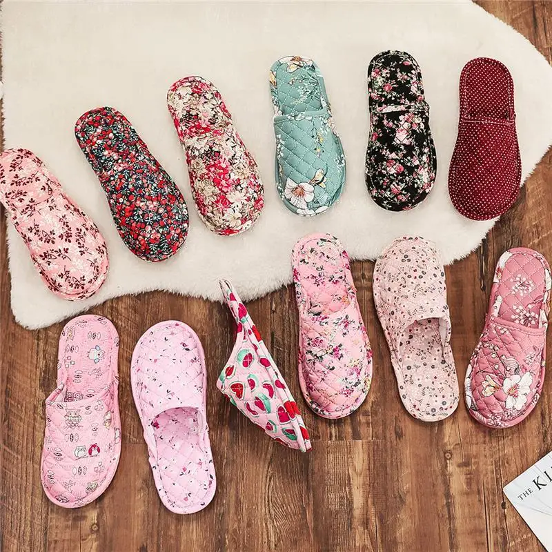 

Тапочки Baotou с тканевой подошвой, деревянная напольная плитка, бесшумная внутренняя мягкая подошва, домашняя обувь для мужчин и женщин на осень и зиму