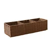 Woven Storage Box Desktop Miscellaneous Box Toilet Paper Box Storage Bathroom Organizer Bathroom Sink Storage Countertop Durable 3