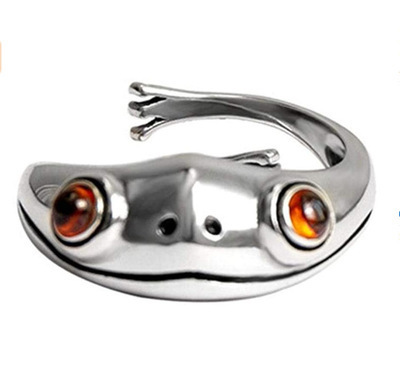 New Popular Cross Chain Opening Adjustable Punk Hip Hop Combination Ring Korean Fashion Temperament Men and Women Trend