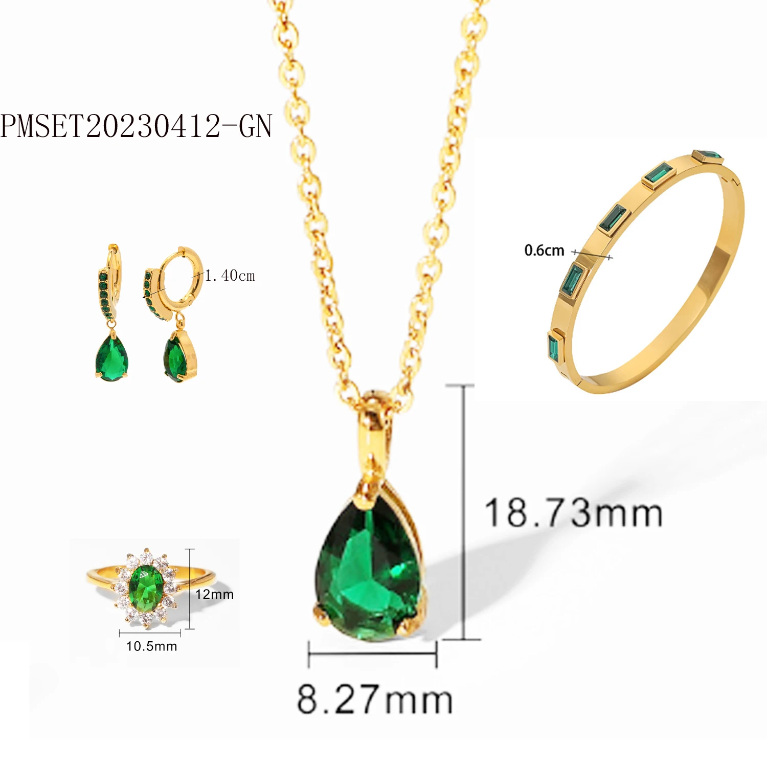 

Набор модных ювелирных изделий, браслеты, кольца, серьги