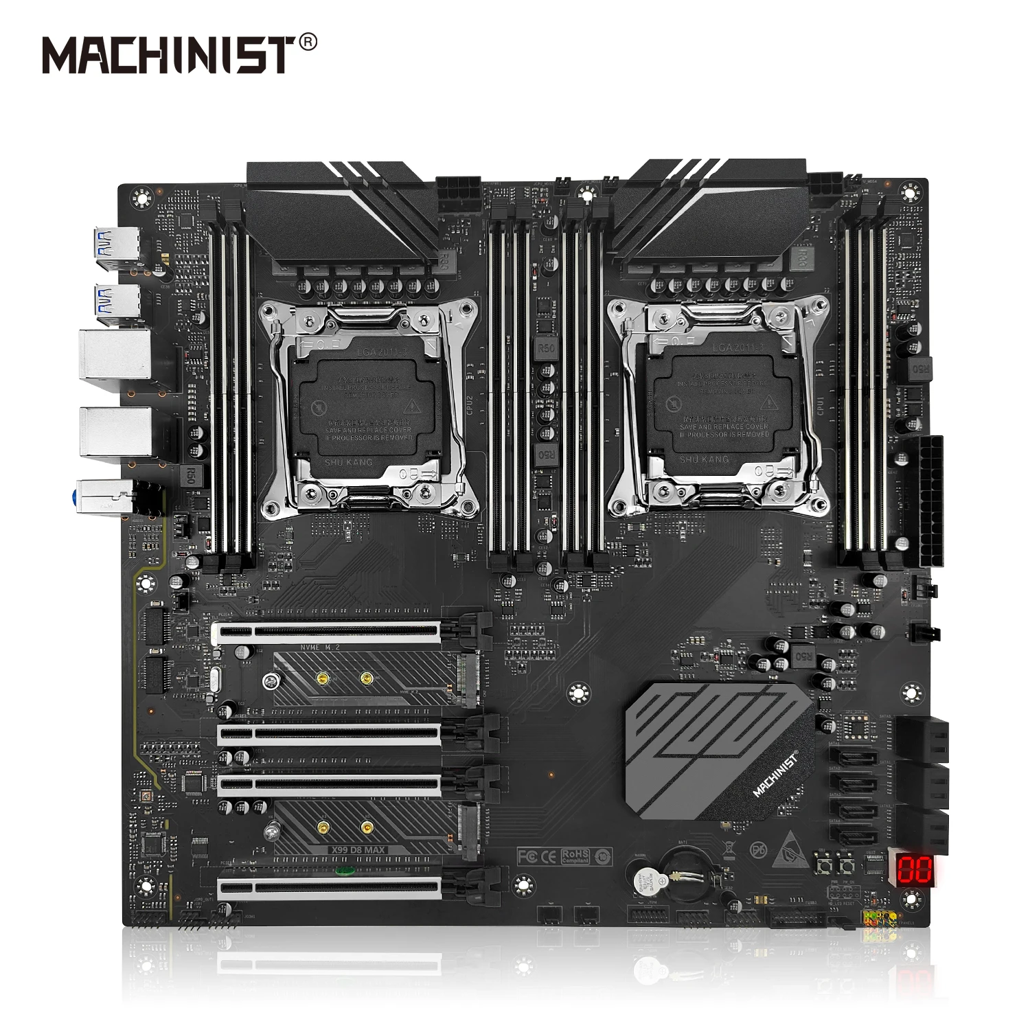 게임용마더보드 MSI B550M PRO-VDH 와이파이, PCIe 4.0/ 3.0x16 슬롯 4개, SATA 6 Gb/s 포트 4개, M.2 지원, 와이파이 802.11, Ryzen 5 5600 탑재 5 MACHINIST X99 마더보드 듀얼 LGA 2011-3 CPU 슬롯 지원, 듀얼 제온 프로세서 및 듀얼 M.2 슬롯 8 DDR4 RAM X99 D8 MAX USB3.0
