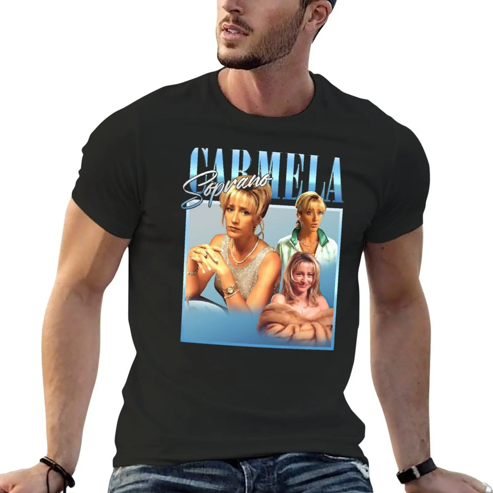 

New Carmela Soprano Homage T-Shirt sweat shirt vintage t shirt heavy weight t shirts for men