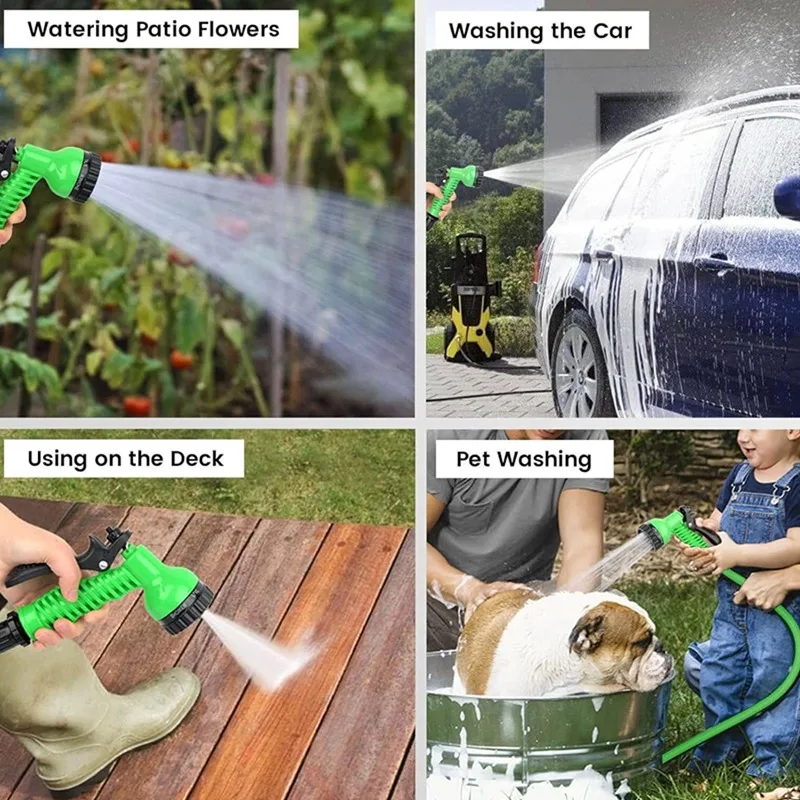 High-Pressure Expandable Magic Hose Cleaning Water Gun Garden Hose Car Wash Pipe