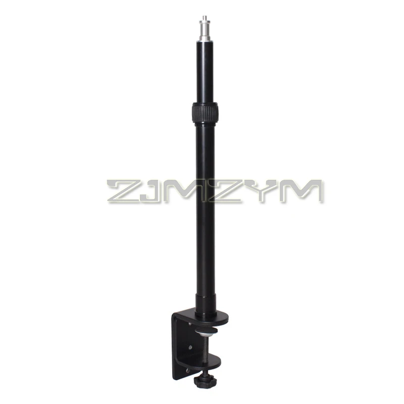Desk Mount Stand Adjustable Table Aluminum Light Stand With Standard 1/4 Screw Tip For DSLR Camera Ring Light Video