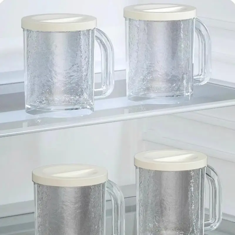 Freezing Drink Cup Double-Walled Cooling Whiskey Cups Large Capacity Water Refrigeration Ice Cup With Freeze Liquid For Beverage
