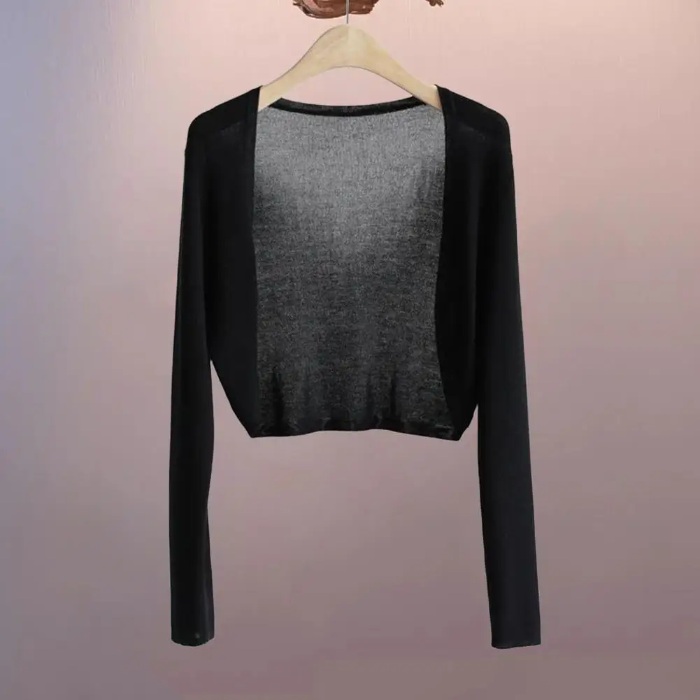 

Casual Cardigan Versatile Women's Open Stitch Cardigan Thin Warm Sun-protective for Spring Fall Comfortable Top