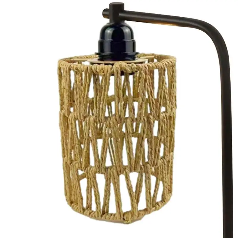 Rattan Lampshade Bohemian Pendant Light Shade Lamp Cover Replace For Kitchen Dining Room Study Room Bedroom Lofts 5.9inch height 220 230v 40w capsule led bulb g9 environmental halogen bulb insert bead crystal lamp for cabinet kitchen dining lighting