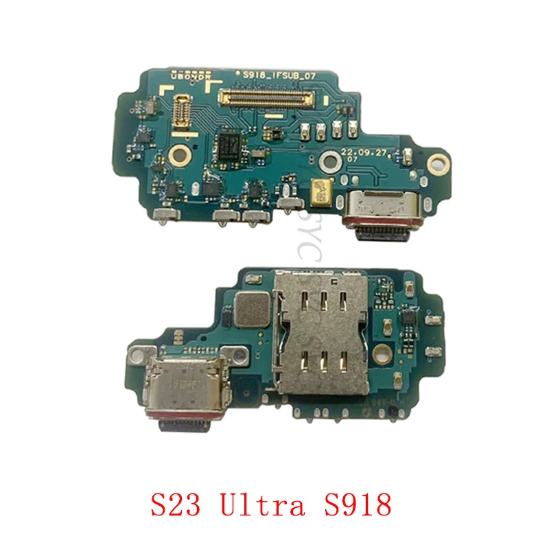 Original USB Charging Connector Port Board Flex Cable For Samsung S23 S911 S23+ S916 S23 Ultra S918 Charging Port Repair Parts