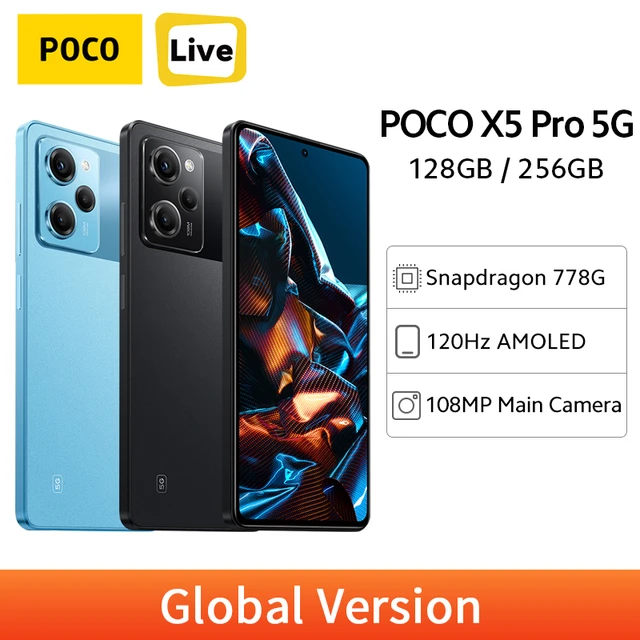 World Premiere】POCO X5 Pro 5G Global Version 128GB/256GB Snapdragon 778G  120Hz Flow AMOLED DotDisplay