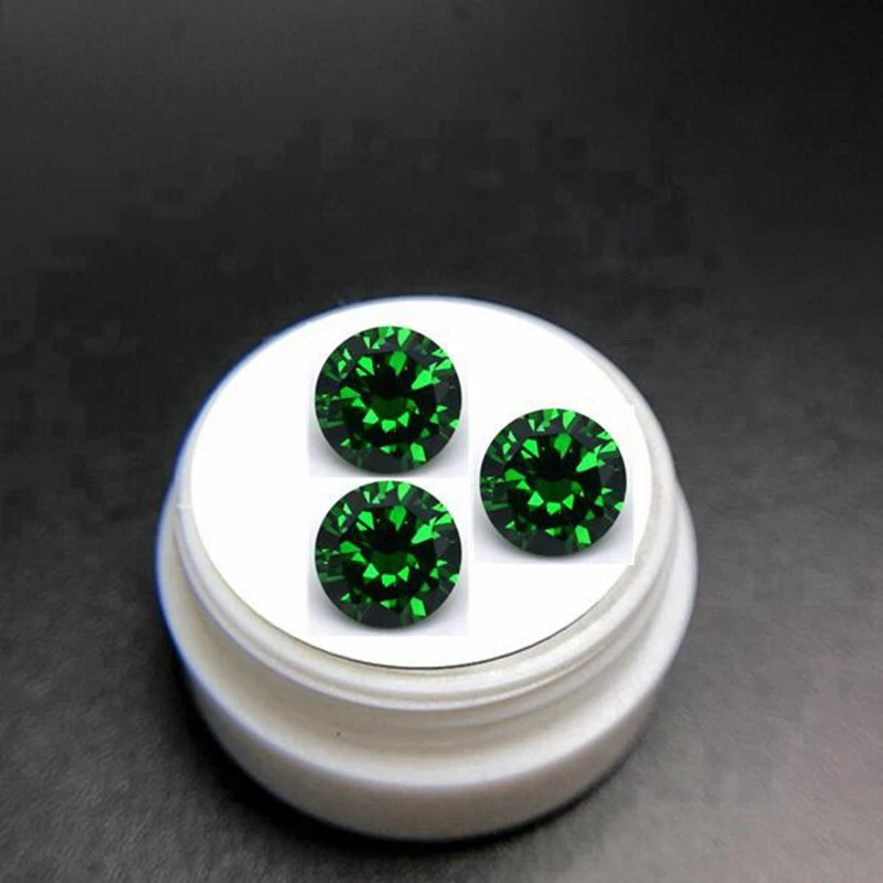 Brilliant Natural AAAAA+ Emerald 10.0mm 6.50Carat Round Cut Gemstones Sri-Lanka VVS Gem 5