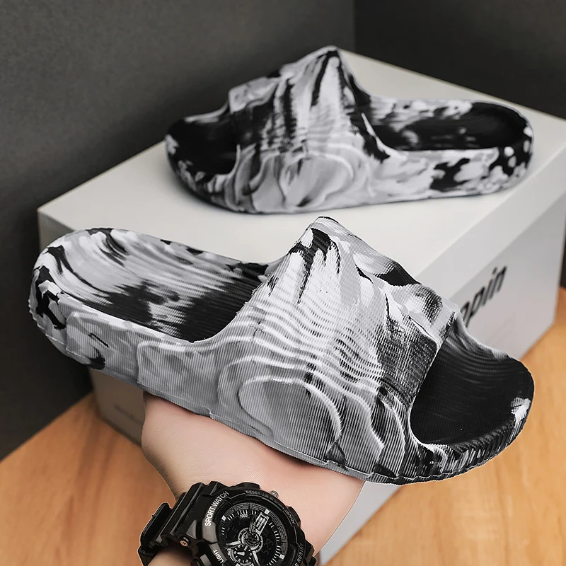 Gyios Hausschuhe Sommer - EVA Pantoffeln Mit Plattformsohle