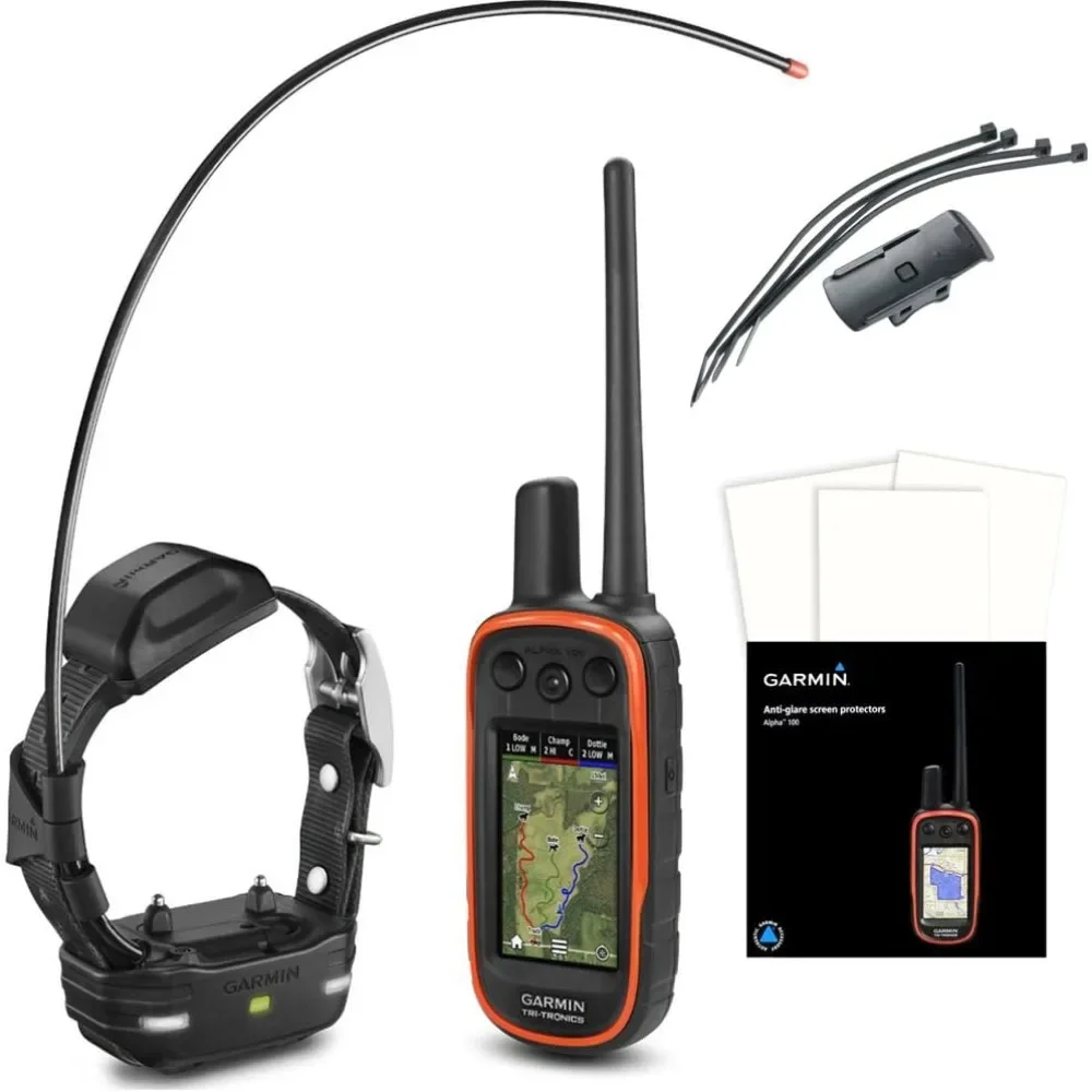 100 Bundle, Includes Handheld and TT 15 Dogs Device, Multi-dog Tracking GPS and Remote Training Device in One, Gps Tracker Dog