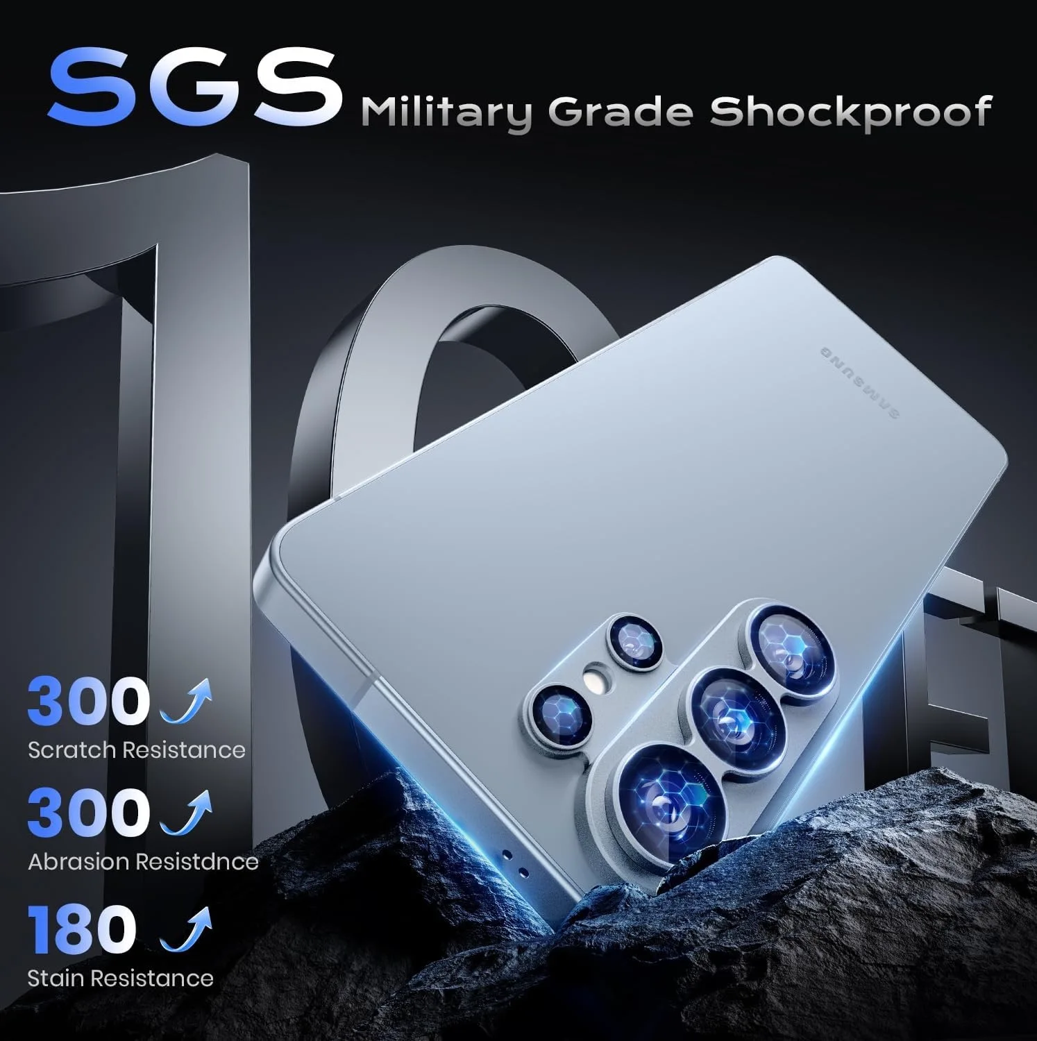 Premium Camera Lens Protector Tempered Glass with Metal Scratch Protection