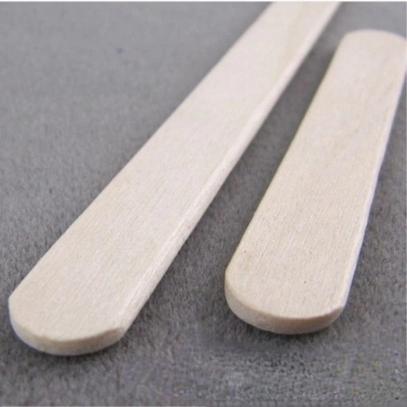93 Plain Wooden Ice Cream Pudding Sticks 1.6 Inches Small Sticks Cake Dessert Taster Spoons Lolly Silicone Ice Cube Maker Ice Maker