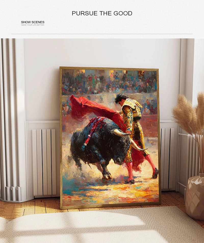 Wild Bull Canvas Poster 4