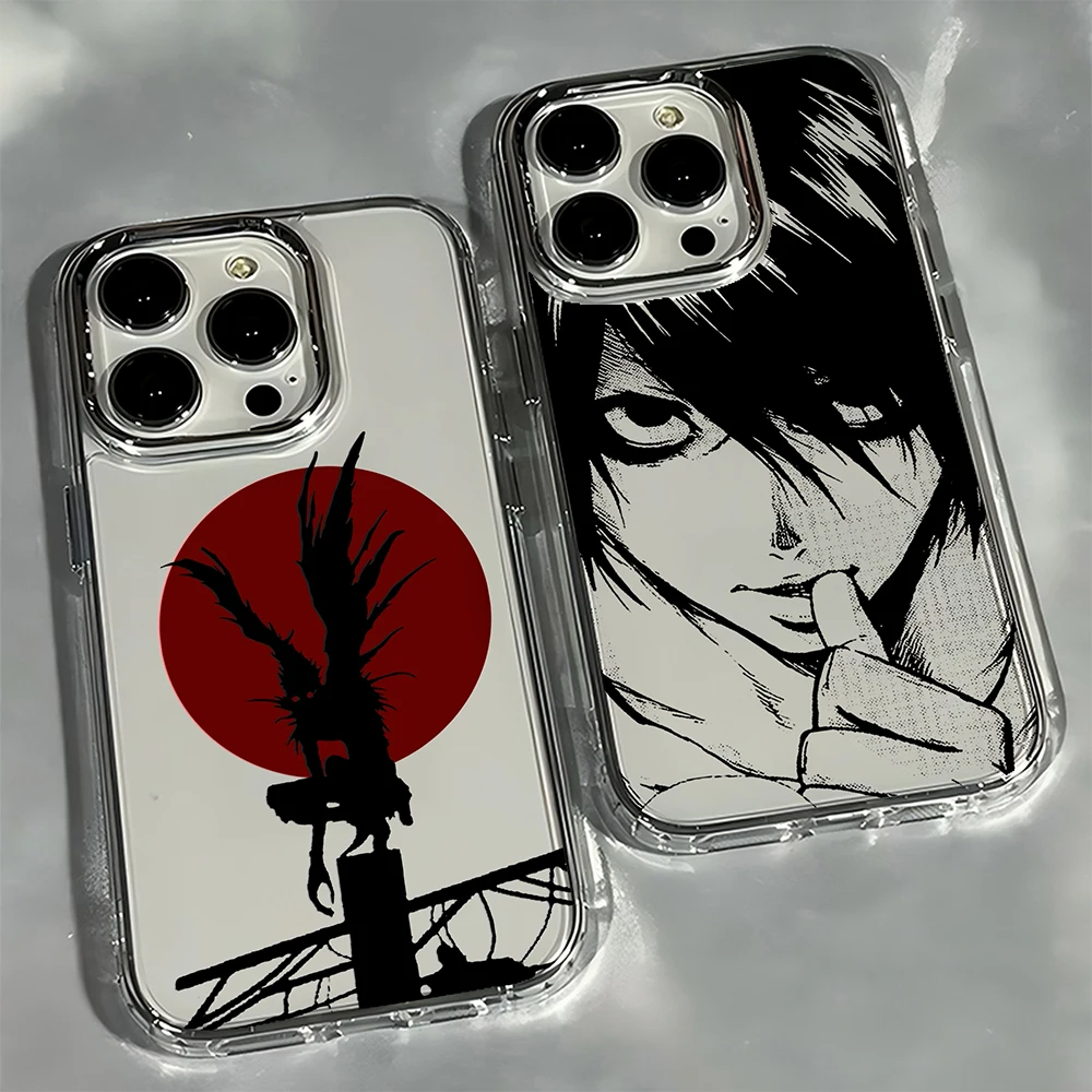 Hot Anime Deaths Notes Handyhülle für iPhone 17 16e 16 15 14 13 12 11 Mini Pro Max X XR XSMAX 8 7 Air Plus Transparente Softcover