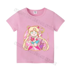 Colorful Cotton Cartoon Print T - Shirt - 130 (MSN 525)