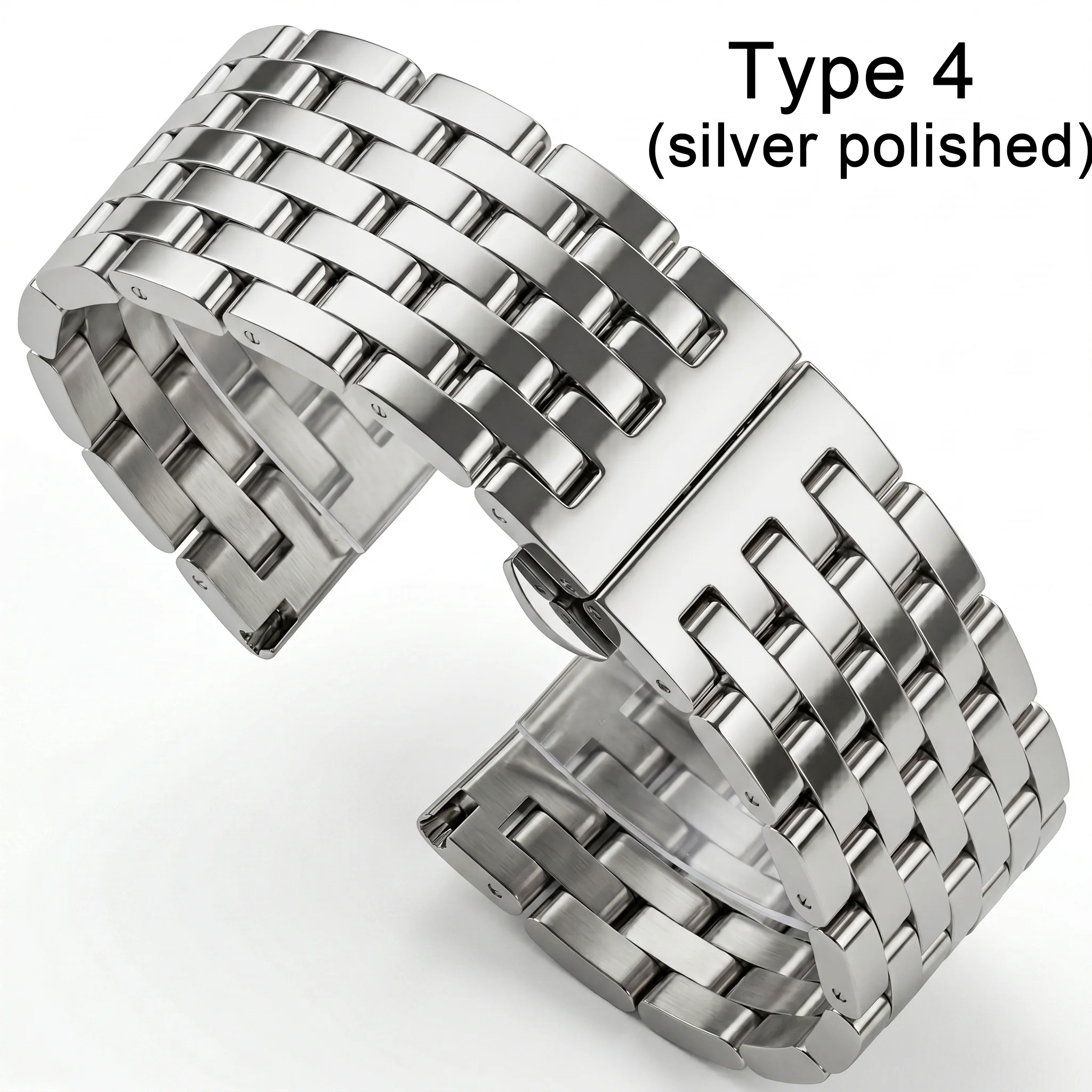 Sleek Stainless Steel Watch Band - Premium Metal Replacement Strap