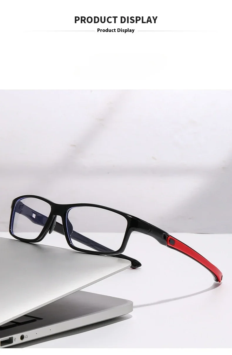 Sportliche photochrome multifokale Lesebrille, neutrale progressive Nah-Fern-Presbyopie-Anti-Blaulicht-Refraktionsbrille – Detail 7