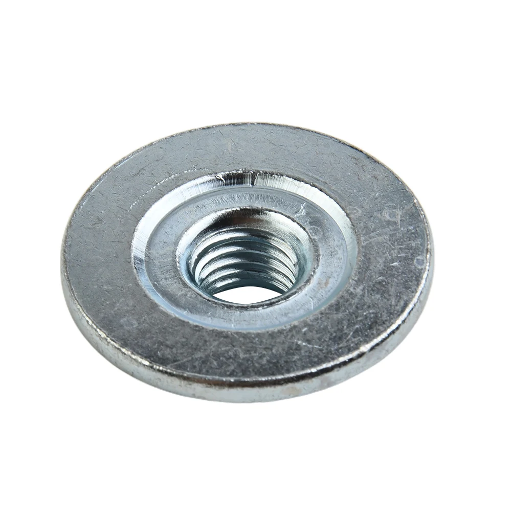 1Pcs M14 Hexagon Flange Nut For Angle Grinder Disc Quick Change Locking Flange Nut Quick Release Power Tool Accessory quick release flange nut m14 thread angle grinder release locking nut pressing plate for angle grinder clamping flange accessory